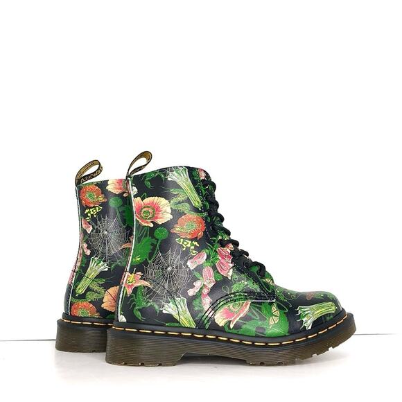 NIB Dr Martens Wild Botanics 1460 Lace Up Ankle Boots Women’s 5 Shoes - Picture 3 of 13